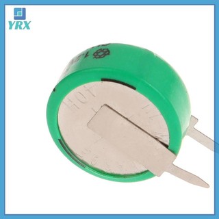 YRX 10 Chiếc 1.2V 40mAh Ni-MH Có Chân Hàn Cho Hẹn Giờ Đồ Chơi Đồng Hồ Máy Trợ Thính Thiết Bị Năng Lượng Mặt Trời Nút Đồng Xu Cell.