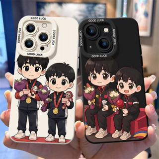 Ốp điện thoại Shatou Huy chương vàng cho iPhone16 / 15 / 14 / 13 / MINI / 12 / 11 / Pro MAX / X / XS / XR / 7 / 8 / 6 Vỏ bảo vệ toàn diện bằng silicon lỏng chống sốc và chống rơi