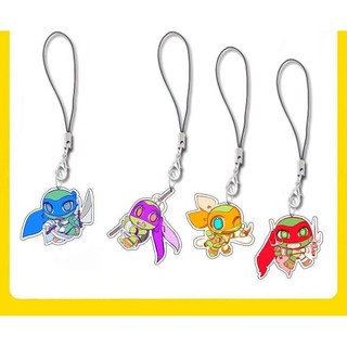 [Chìa khóa] Anime Teenage Mutant Ninja Turtles Dây đeo điện thoại hoạt hình dễ thương Phụ kiện cho ba lô học sinh Hộp đựng bút giá trị cao Quà tặng chìa khóa XHRJ