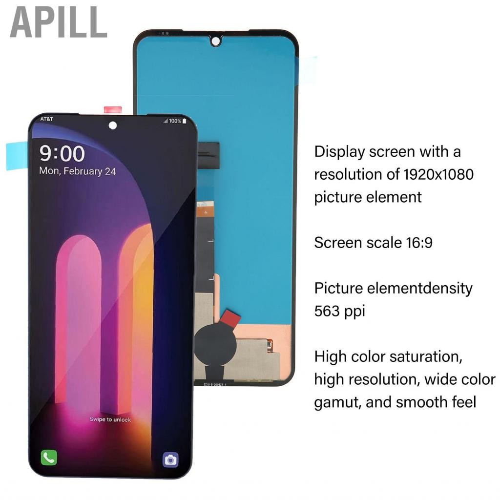 Apill Thay thế màn hình APILL-VN cho LG V60 ThinQ LM V600TM 6,8in Lắp ráp bộ định hóa với công cụ tháo gỡ QC kiểm tra trước khi giao hàng