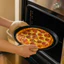 Khay nướng bánh pizza AMBU, Chảo bánh pizza đục lỗ chống dính mục đích Mupti, Dụng cụ làm bánh tròn 10 / 11 / 12 Inch bằng thép Carbon bền Dụng cụ làm bánh tròn giòn & bong bóng