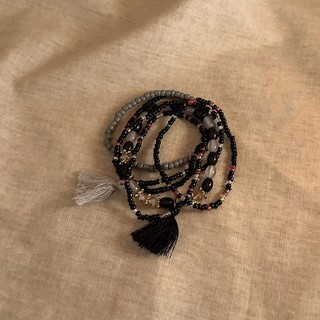 Phong cách Bohemian hạt kê nhiều lớp vòng tay đính cườm nữ mùa hè quốc gia nhẹ nhàng sang trọng retro trang sức bán buôn
