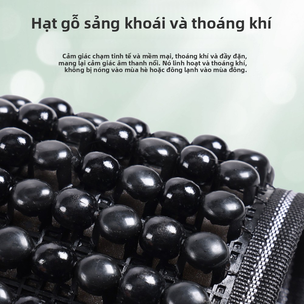 Bộ đệm ghế ô  hộp đựng tựa lưng ô tô đa chức năng ，tôTựa Lưng Lót Ghế Ô Tô Đan Xen Hạt Gỗ Giúp Massage Lưng Lưu Thông Máu - Lót Lưới Nâng Lưng Hạt Gỗ