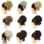 THEGIRL8B Bùng Tóc Xoăn Lộn Xộn, Dây Rút Co Giãn Đuôi Ngựa Nối Dài Sóng Lớn Chignon, Phụ Kiện Tóc Lông Tơ Scrunchies Giả Tóc Miếng Đảng