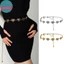 Sund Vintage Thắt Lưng Nữ Vàng Dây Xích Trái Tim, Phong Cách Punk Goth, Mỏng Dây Kim Loại