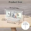 Giá đỡ khung ảnh hóa đơn đô la CHEESELY, Khung trưng bày acrylic trong suốt kỷ niệm, Acrylic chắc chắn có đế trưng bày sưu tập để bàn