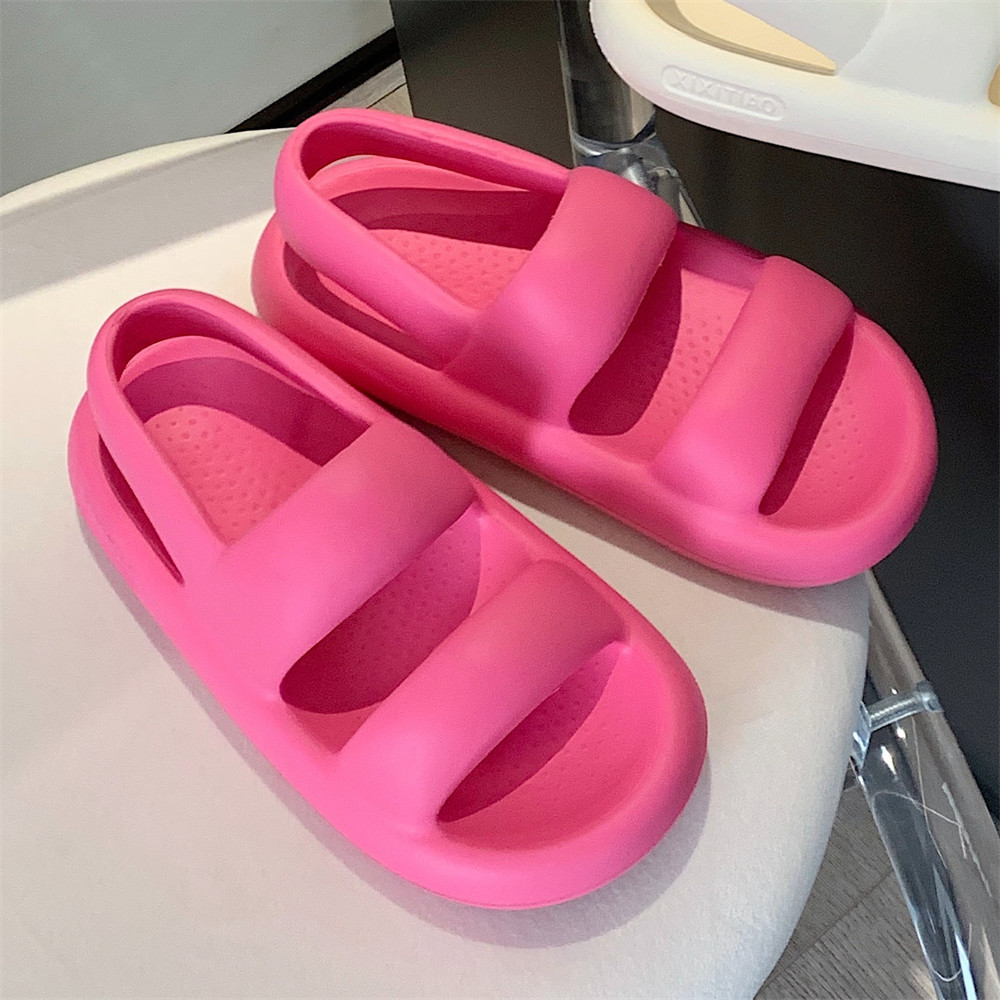XIXITIAO Flat Casual Ngoài Trời Mặc Thời Trang Đế Mềm Mùa Hè Dép Nữ Dép Dép