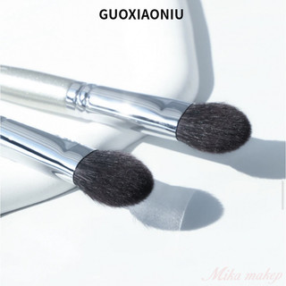 GUOXIAONIU Cọ Trang Điểm Lưỡi Dẹt Lông Thú Xịn