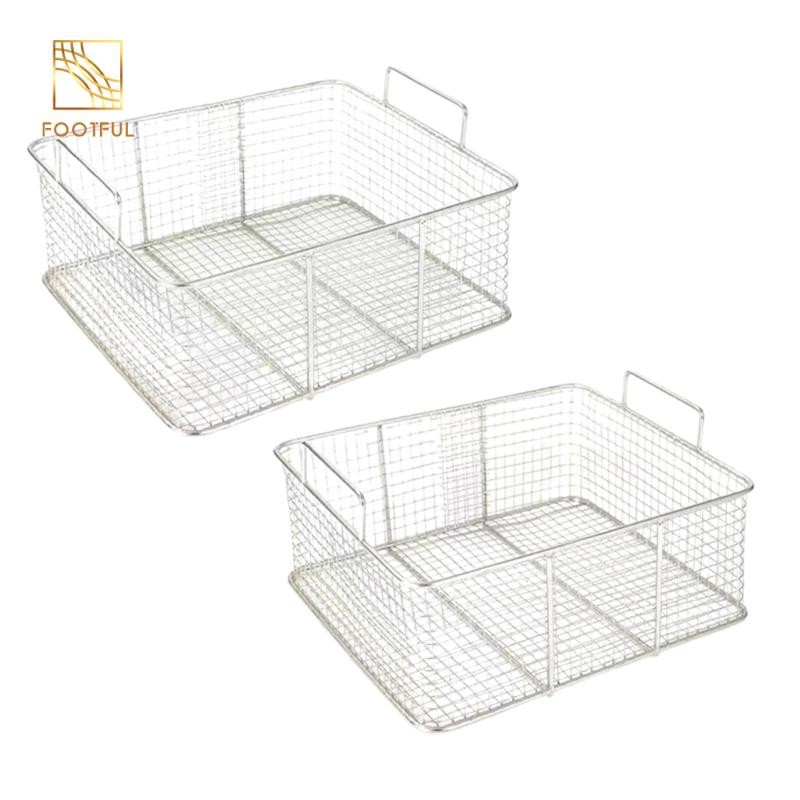 Giỏ đựng nước chiên vuông Giỏ thoát dầu chiên dày Nhà bếp