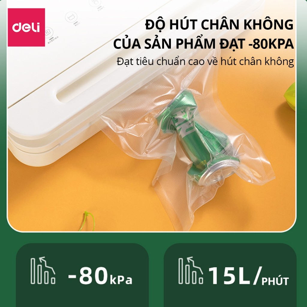 [TẶNG CUỘN TÚI 3M] Máy Hút Chân Không Thực Phẩm LM666 Công Suất Cao Tặng Kèm Ống Hút Thực Phẩm Tiện Lợi