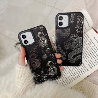 Ốp lưng gương cho iPhone 16 15 14 13 12 11 Pro Max X XR XS, ốp điện thoại chống sốc cứng hình rồng Trung Quốc