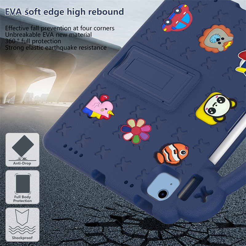 Ốp Lưng Cho iPad (A16) 11th 2025 11 "Vỏ Chất Liệu Bọt EVA Máy Tính Bảng Trẻ Em An Toàn Trẻ Em Vỏ Bảo Vệ Chống Sốc