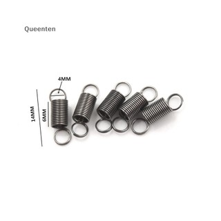 Queenten 10 Chiếc 15 Mm Thép Không Gỉ Căng Thẳng Nhỏ Lò Xo Có Móc Kéo DIY Đồ Chơi QT
