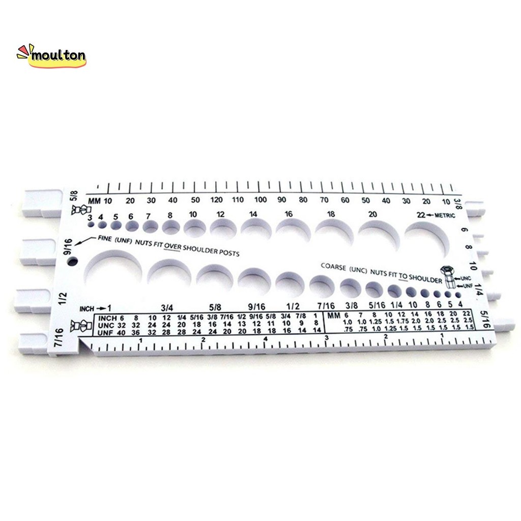 Bolt Nut Thread Inch & Metric Thread Test Bolt Gauges Dụng cụ đo để đo ...