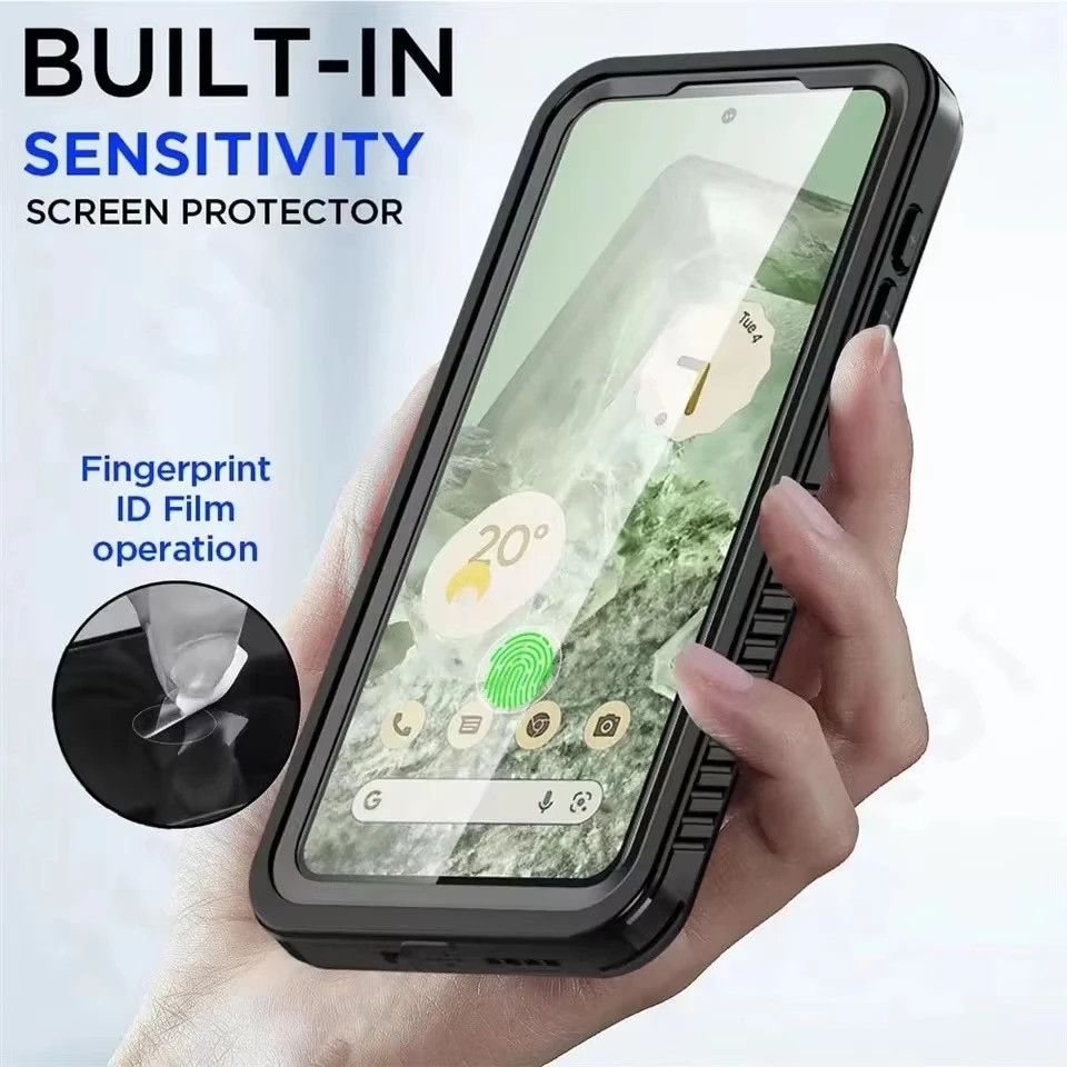 Ốp Chống Thấm Nước IP68 Cho Google Pixel 9 Pro 8A 8 8 7 Pro 7A 7 6A Lặn Lặn Dưới Nước Bơi Thể Thao Ngoài Trời