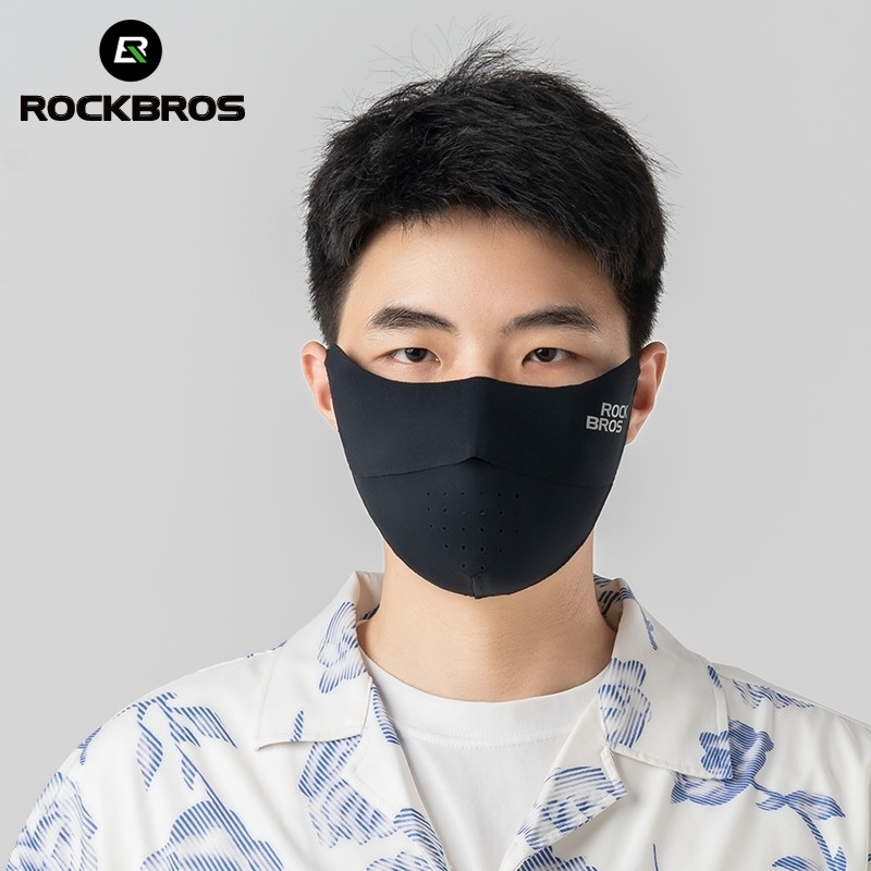 Mặt nạ đi xe đạp Rockbros UV Ice Silk có thể điều chỉnh thoáng khí Mặt nạ liền mạch có thể giặt được
