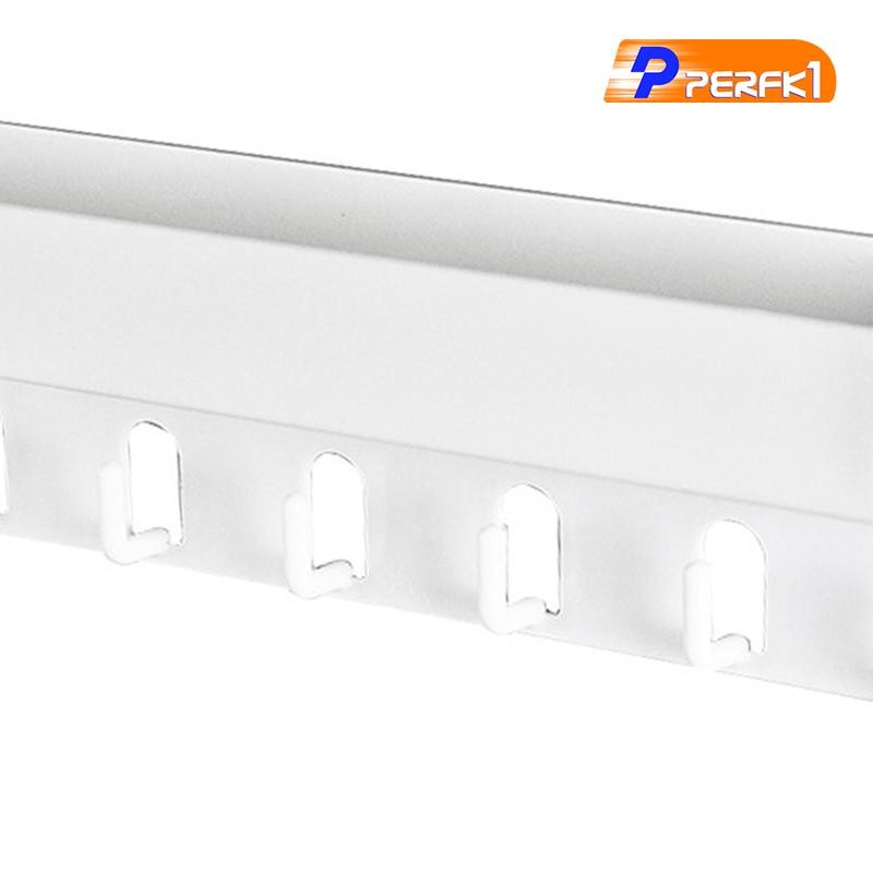 Giá đỡ chìa khóa để tiết kiệm chìa khóa treo tường với 6 móc treo tường cho áo choàng phía sau lối vào phòng ngủ
