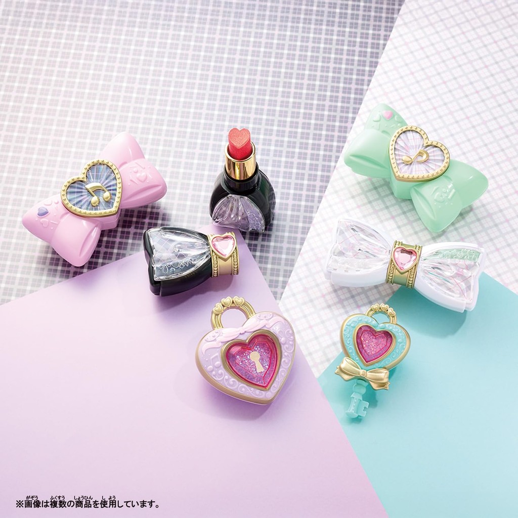 BANDAI Pretty Holic Hair Chalk Collection: Cute Idol Precure Cure Kizune & Cure Kiss Fun Hair Styling Set for Creative KidsㅤDirect From Japan