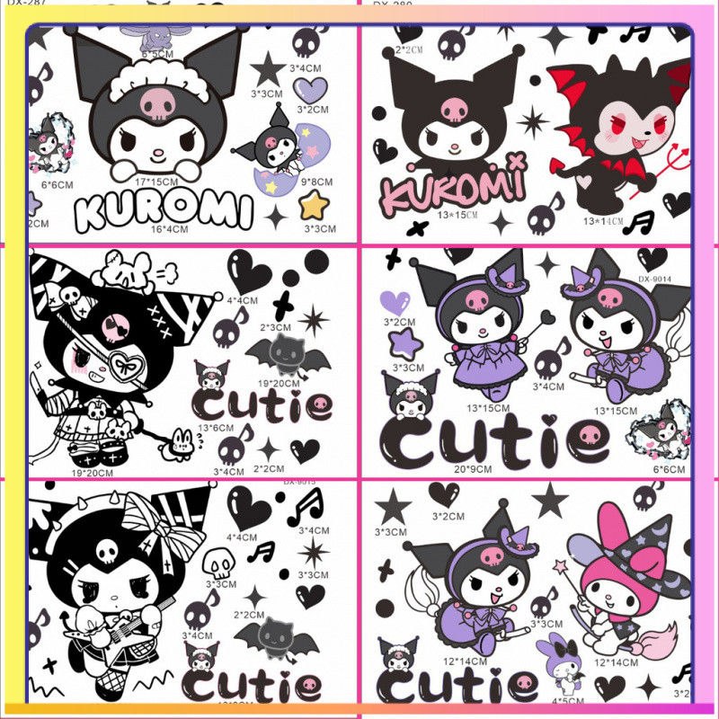 Kuromi Dán Sanrio Dán Xe Máy Dán Tường Dán Xe Ô Tô Dán Tủ Lạnh Dán Chống Thấm Nước Dán 7AEZ