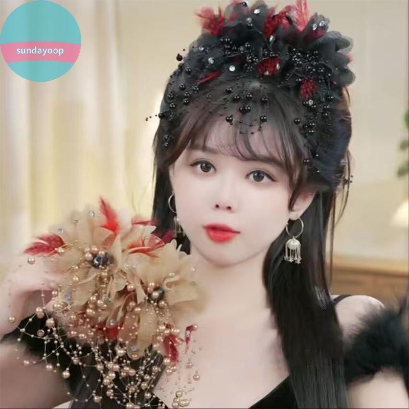 Sund Thời Trang Thanh Lịch Hoa Ngọc Trai sel Kẹp Nữ Mũ Phụ Kiện Tóc Trang Trí VN