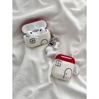 Ốp lưng cho AirPods 4 [2024] AirPods Pro2 Pro 3 2 1 Apple Bảo vệ tai nghe không dây TPU Red House