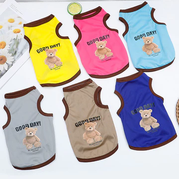 Quần áo thú cưng mùa hè thoáng khí cho chó con, quần áo cho mèo, áo vest mùa hè cho chó, quần áo mỏng thoáng khí cho chó Corgi