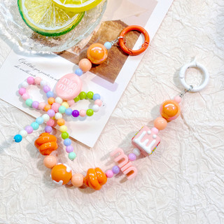 Hạt Nhiều Màu Sắc Móc Khóa Đồ Trang Trí Không Dễ Phá Vỡ Dazzling Túi Quyến Rũ Cho Bé Gái Bé Trai Nữ Nam Quà Tặng