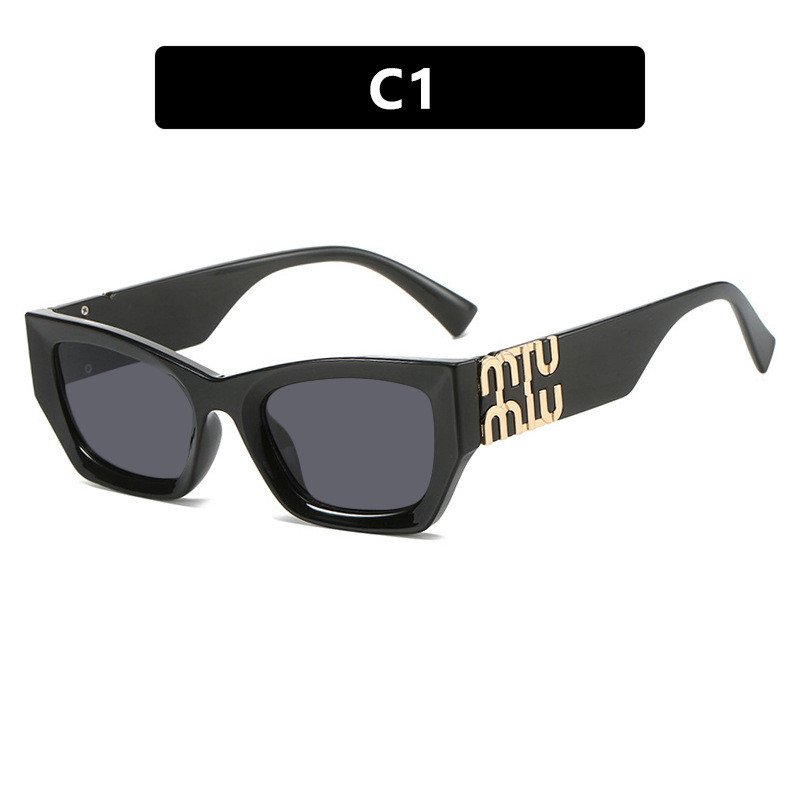 Mắt Mèo Kính Mát Không Đều 2025 Phong Cách Mới Unisex Casual Retro Kính Mát Hợp Thời Trang UV400