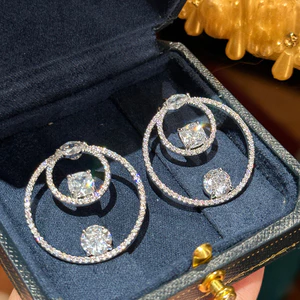 T Tính Khí Đẹp Sang Trọng Phong Cách Mới Tinh Tế Tính Khí Bông Tai Zircon
