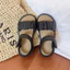sandal bé gái dép quai hậu cho bé quai nhún xinh xắn êm chân QCCC full hộp trắng cho bé từ 3 tuổi NHUN115