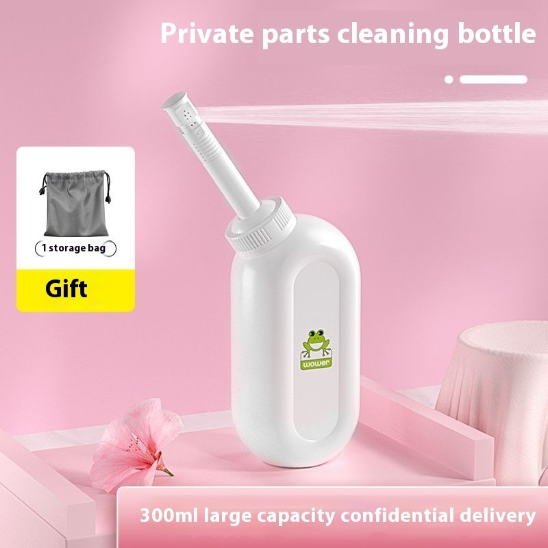 300ml Di Động Bidet Xịt Du Lịch Cầm Tay Bidet Cho Phụ Nữ Mang Thai Bé Làm Sạch Nước Máy Giặt Chai Tắm Cho Bé Mẹ Chai Di Động Bidet Phụ Kiện Riêng