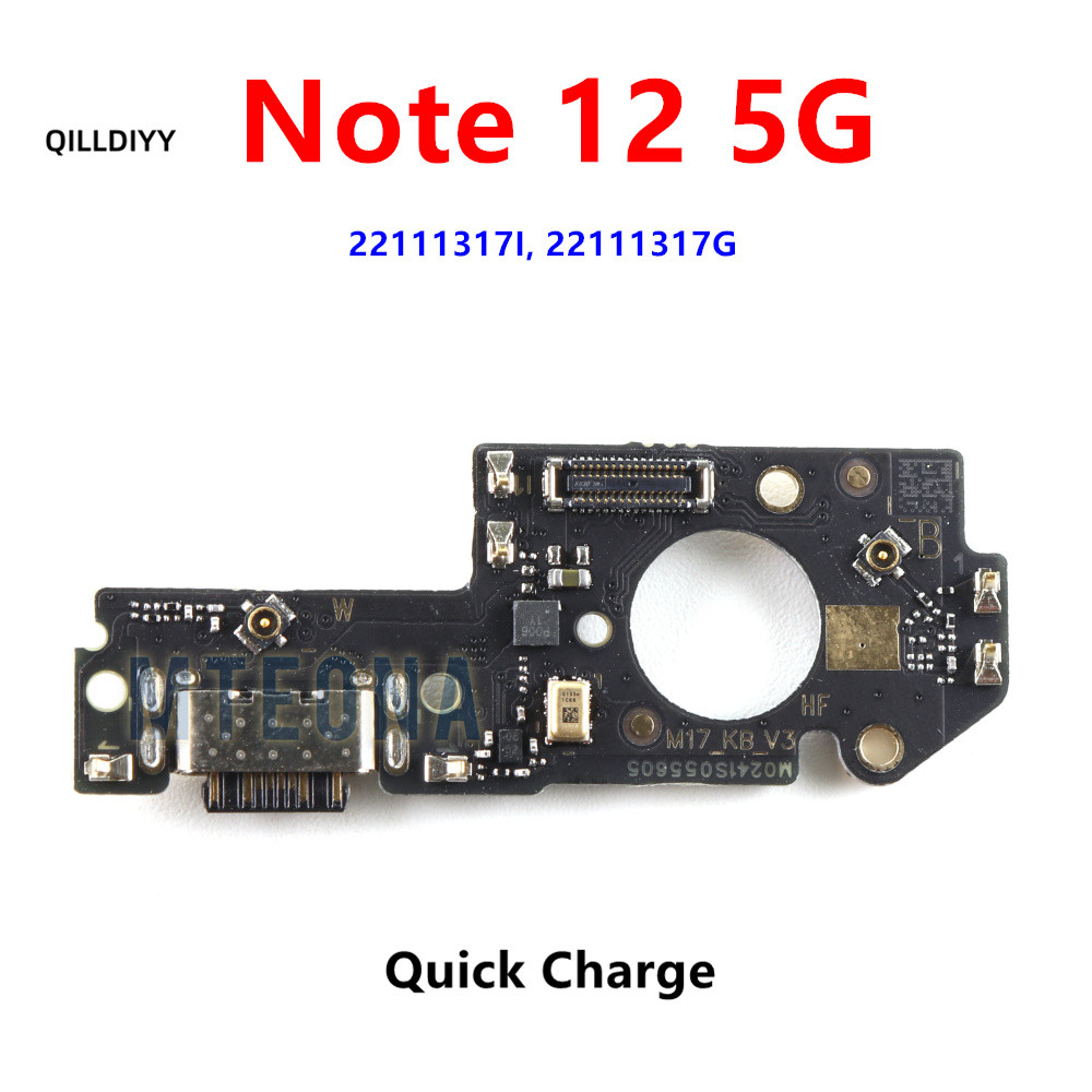 Cổng kết nối sạc USB Type-C Cáp mềm cho Xiaomi Redmi Note 12 5G 4G 12S Bộ phận sửa chữa cổng sạc