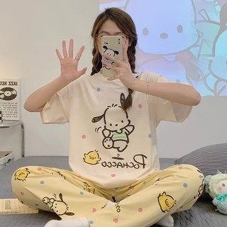 2025 Bộ Đồ Ngủ Nữ Mỏng Phù Hợp Nữ Plus Size Casual Homewear Xuân Thu 6.9