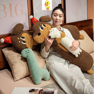 PLUS✨Chất lượng cao✨Ôm Mèo Gấu Khủng Long Dachshund Dài Sang Trọng Gối Dễ Thương Dachshund Chó Plushie Gối Trẻ Em Ngày Lễ Thứ Quà Tặng Cặp Đôi Tốt Nghiệp Quà Tặng Halloween Sang Trọng Quà Tặng