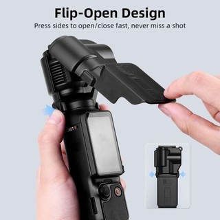 Vỏ bảo vệ Gimbal NOOKSTORY, Tấm bảo vệ màn hình chống bụi chống trầy xước, Nhẹ với lớp lót mềm Vỏ bọc ống kính lật cho phụ kiện máy ảnh DJI Osmo Pocket 3