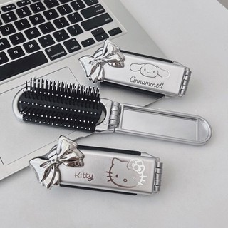 Gương Lược Cầm Tay Chải Tóc 2 Trong 1 Gấp Gọn Tiện Dụng Hoạ Hình Cinnamoroll Timo GL20