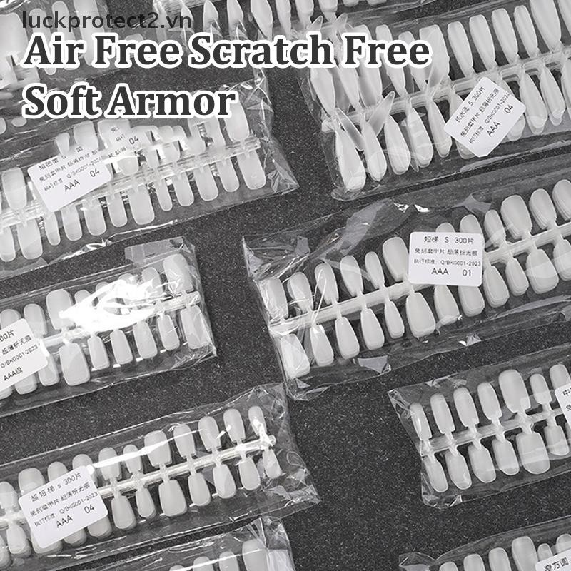 # luckpro 300 Cái Đầu Móng Giả Phủ Mờ Trong Suốt Gel Nối Dài Dụng Cụ Làm Móng