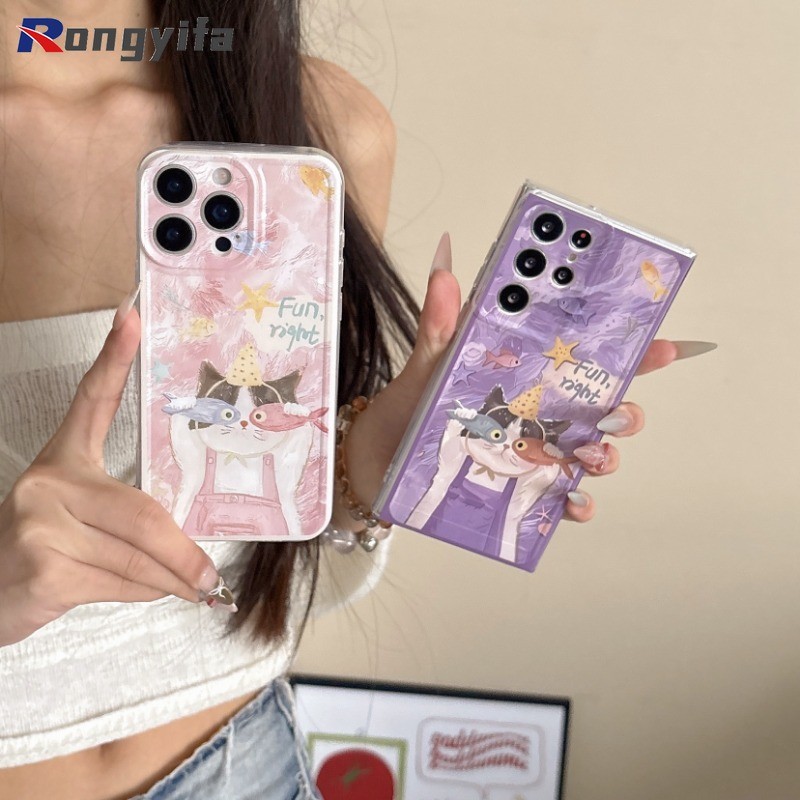 Ốp Điện Thoại Mèo Hoạt Hình Cho Xiaomi 15 14 14T 13 13T 12 12T 12S 12X Mi 11 11T 10 10S 9T Pro Lite Ultra 9 SE 6X 5G 4G Ốp Lưng Mềm Ngộ nghĩnh Dễ Thương Graffiti Chống Rơi Vỏ Trong Suốt