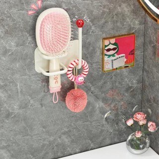 Giá lưu trữ máy sấy tóc LEAFYHOME, Móc băng đô treo tường đa chức năng chống nước, Giá đỡ máy sấy tóc không đục lỗ tự dính bền bỉ cho trang sức