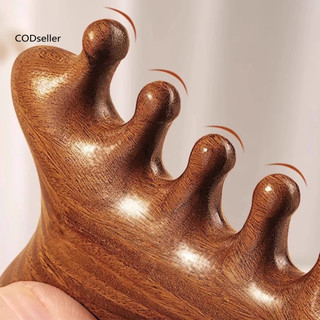 CODS Dụng cụ Massage mặt Đầu Dụng cụ Massage bằng gỗ đàn hương tự nhiên cho da đầu và cơ thể Dụng cụ mát xa đa chức năng cho đầu và cơ thể Truyền thống để thư giãn