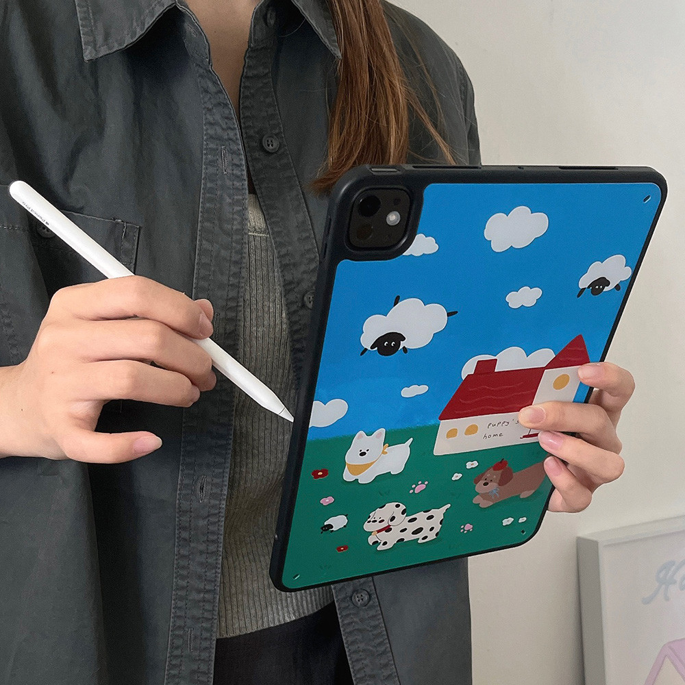 Vỏ nhựa Acrylic cứng chạy bộ cho Mini6 Mini7 A17Pro IPad 5 6 7 8 9 10 11 A16 Air 2 3 4 5 6 Air 11 M2 Pro10.5 10.2 "Pro11 2018 2020 2021 2022 M4 Pro13 2024 2025