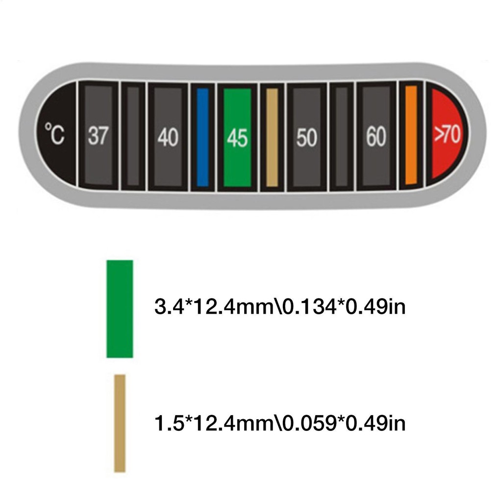 Bottle Thermometer Sticker Reusable Color Change Band for Home Or OfficeCoffee Cup Thermometer Strip Adhesive jiwvn