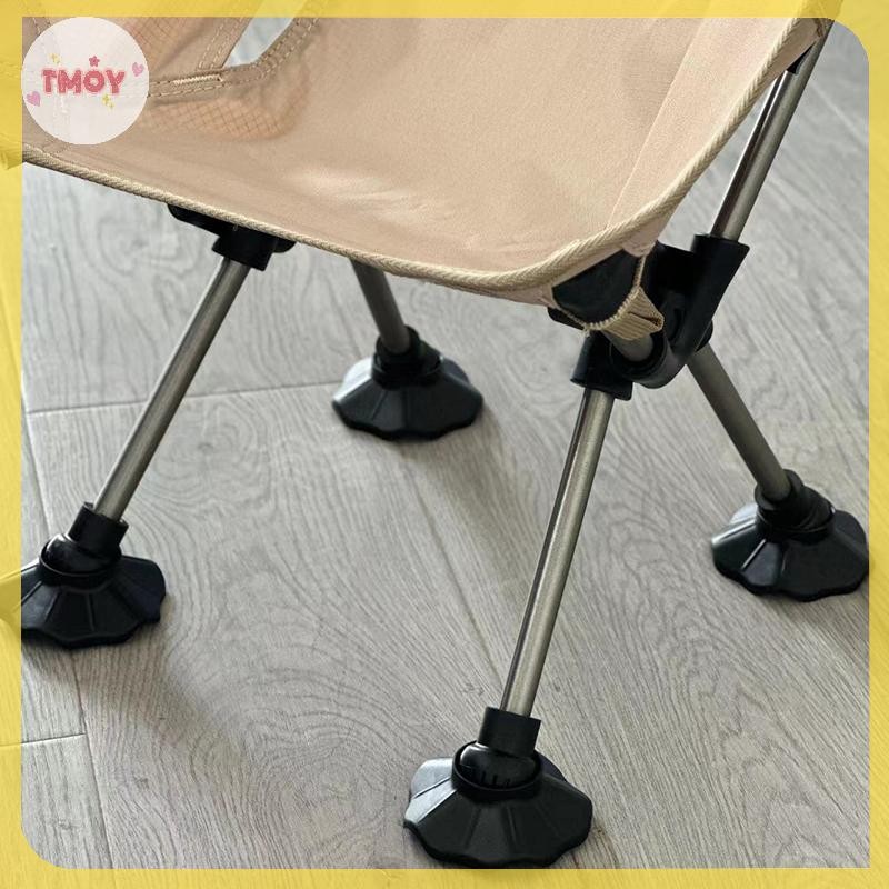 TMOY 4 13MM 15MM 16MM Cắm Trại Phân Nắp Chân Nhựa Chống Trơn Trượt Ghế Ngoài Trời Điều Chỉnh Chân Thảm Phụ Kiện