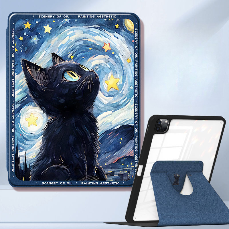 Ốp Lưng Máy Tính Bảng Cho Samsung Galaxy Tab S6 lite 10.4inch S10ULTRA S9plus / s10plus 12.4inch S7plus / S8plus Tab A7 lite Tab A9 Plus S9 FE + Kiểu Sách Xoay Có Giá Đỡ Bút Chì