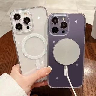 [JLK] Vỏ từ tính trong suốt mới cho iPhone 17 17 Air 17Pro 17 Pro Max Vỏ cứng sạc không dây chống sốc