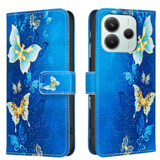 Ốp Lưng TPU Lật Cho Xiaomi 13T POCO X7 X6 X5 M7 Pro 5G C65 C75 C71 F7 Siêu Nhiều Màu Sắc In Hình Gấu Voi Da PU Ví Từ Tính Có Khe Cắm Thẻ Đứng Vỏ Mềm