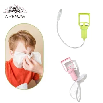 Máy làm sạch mũi cho trẻ sơ sinh CENJIE, Máy hút bụi ngáy đầu silicon Máy hút mũi cho trẻ em, Loại kéo có thể tái sử dụng bằng tay Chống chảy ngược Sữa rửa mũi Chăm sóc vệ sinh cho bé