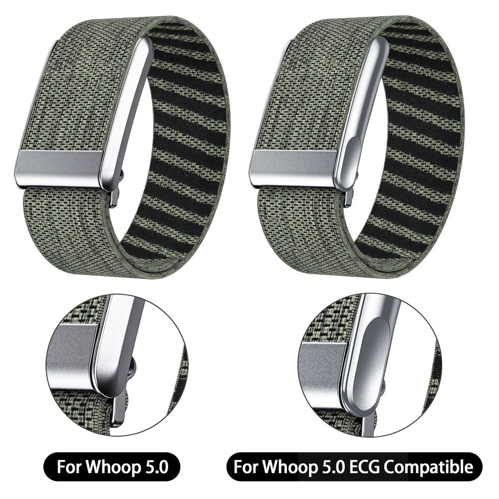 CATIYAHA Fitness Band, Dây đeo thay thế thoáng khí có thể điều chỉnh, Dây đeo theo dõi bảo vệ mềm bằng Nylon cho Whoop 5.0 Life MG / One Peak Nam Nữ