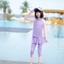 Bộ đồ bơi dài tay GC1 cho bé gái Bảo vệ tia cực tím thoải mái cho trẻ em cho hoạt động bể bơi và bãi biển GC1