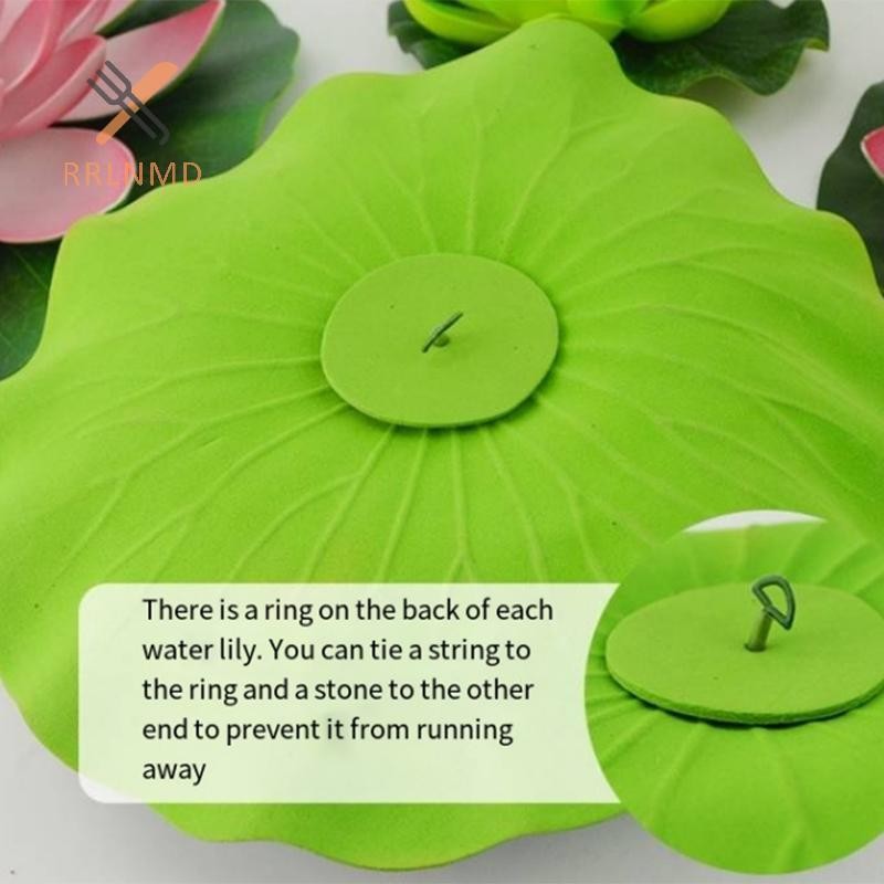 RRLNMD Mini Sen Nhân Tạo Hoa Nổi Hoa Sen Giả Sống Động Như Thật Nước Lily Micro Phong Cảnh Cho Ao Trang Trí Sân Vườn Cây MỚI
